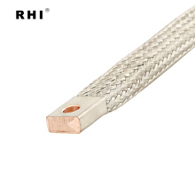 100a braided copper strap,tin plated braided copper connector